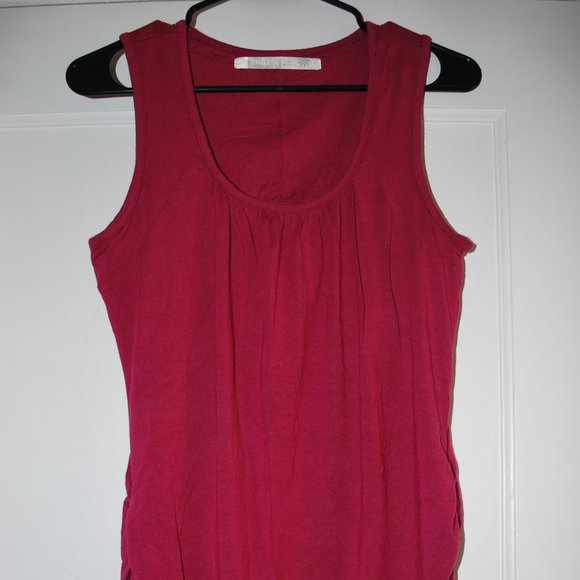 Athleta Tops - Athleta Tank, Built-in Shelf Bra, Burgundy